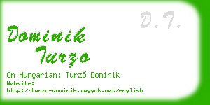 dominik turzo business card